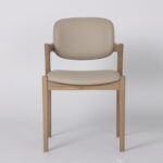 Mila Beige PU Dining Chair - 49cm Seat Height