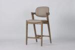 Mila Beige PU Counter Stool - 67cm Seat Height - Image 2