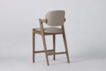 Mila Beige PU Counter Stool - 67cm Seat Height - Image 4
