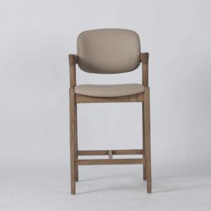 Mila Beige PU Counter Stool - 67cm Seat Height