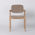 Mila Mink Easy Clean Fabric Dining Chair - 49cm Seat Height