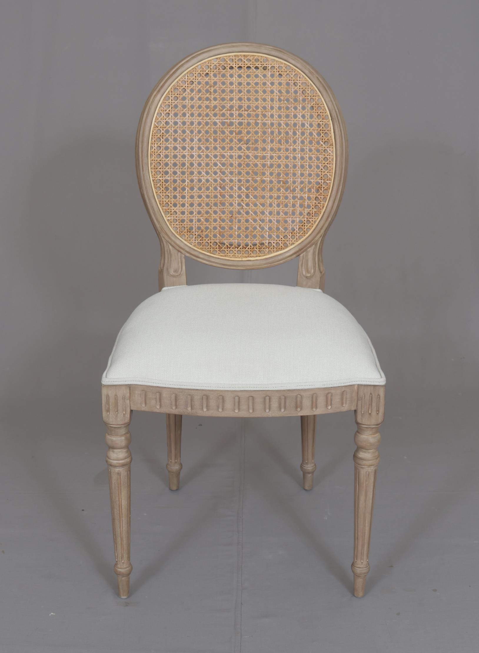 WILLOW11 Willow Rattan Back Dining Chair - Timber Wash (Must be Ordered in Pairs) - Image 1