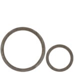 Set of 2 Round Profile Edge Mirrors - Dakota Brown