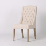 Daytona Beige Fabric Dining Chair - 49.5cm Seat Height (must be ordered in pairs)