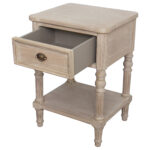 Willow Side Table with Shelf - Timber Wash
