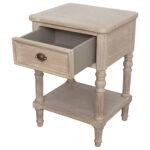 Willow Side Table with Shelf - Timber Wash