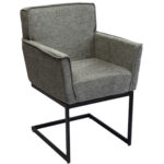 Henry Cantilever Chair with Arm - Ash Grey Chair