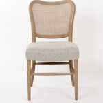 Bonnie Steeple Grey Fabric Dining Chair - S.H. 49.5cm (must be ordered in pairs)