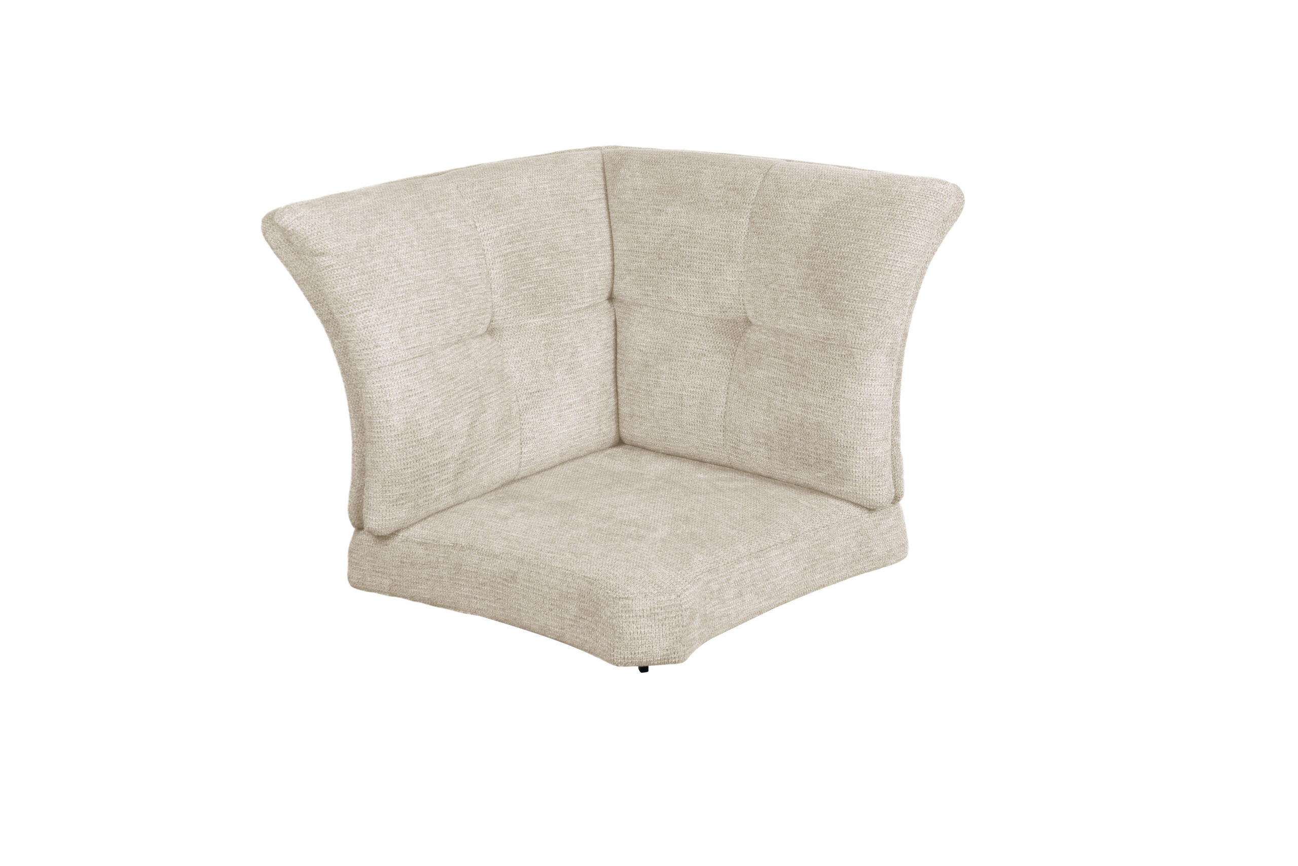C-5130-Cornerpart Aragon-03 Champagne (1) Lars Champagne Corner Section for Bench - Image 1