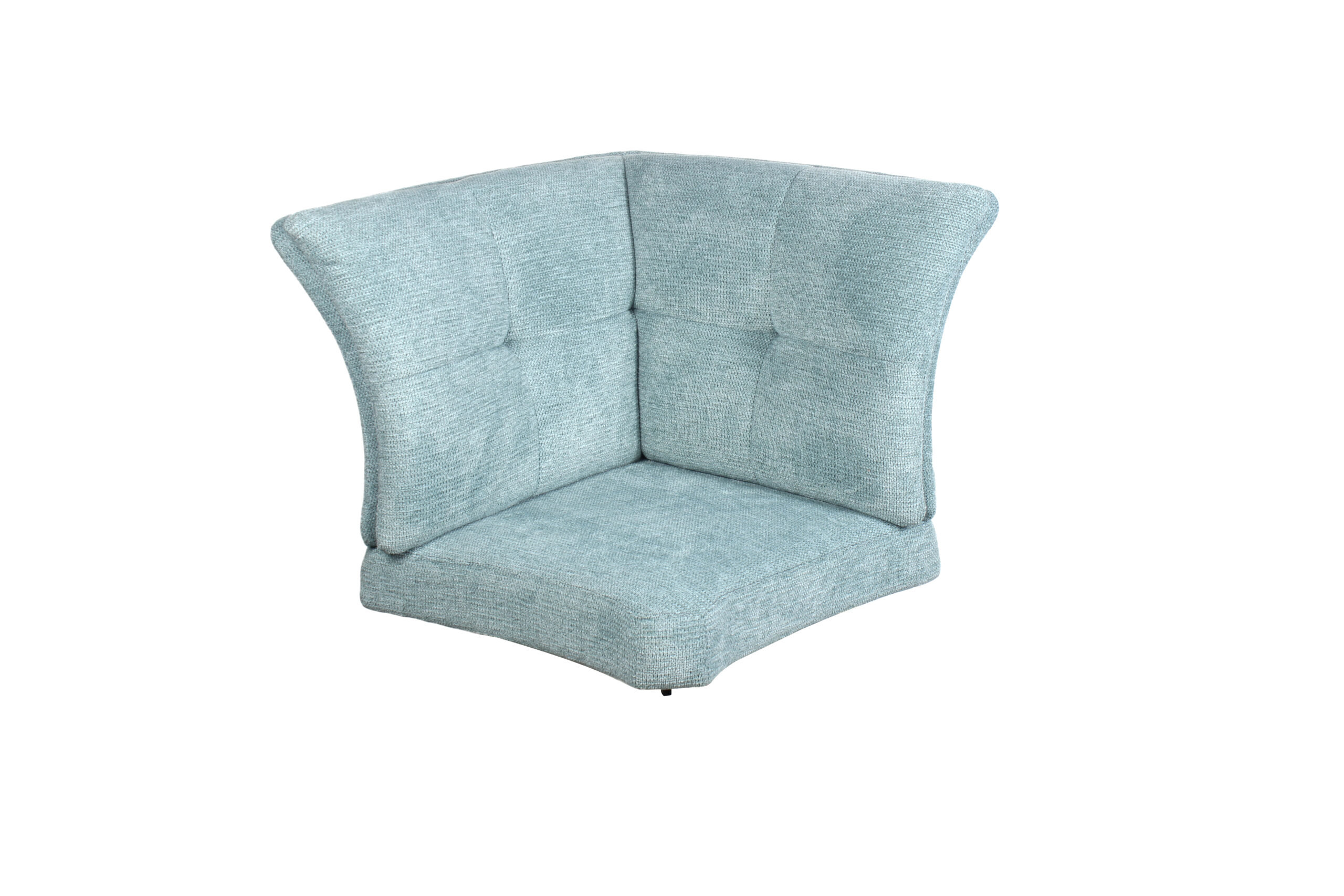 C-5130-Cornerpart Aragon-75 Ocean (1) Lars Ocean Blue Corner Section for Bench - Image 1
