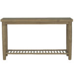 Dakota Console Table with Shelf - Oak