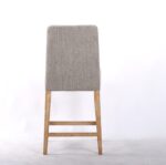Emma Oatmeal Fabric Counter Stool - S.H. 66.5cm - Image 5
