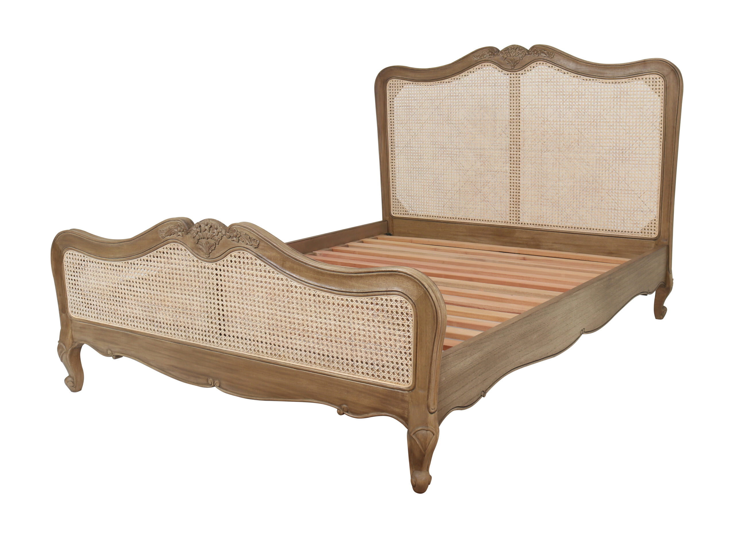 MCR9 (1) Monte Cristo 6ft Rattan Bed Frame - Image 1