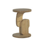 35cm Dakota Round Side Table - Light Oak - Image 2