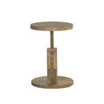35cm Dakota Round Side Table - Light Oak - Image 3