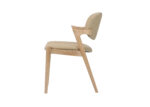 Mila Camel PU Dining Chair - 49cm Seat Height - Image 3