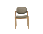 Mila Saddle Brown PU Dining Chair - 49cm Seat Height