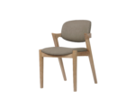 Mila Saddle Brown PU Dining Chair - 49cm Seat Height - Image 2