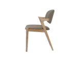Mila Saddle Brown PU Dining Chair - 49cm Seat Height - Image 3