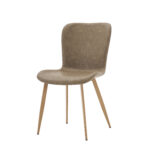 Lia PU Vintage Beige Chair (must be ordered as a box of four)
