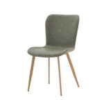 Lia PU Vintage Green Chair (must be ordered as a box of four)