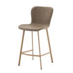Lia PU Vintage Beige Counter Stool - 65cm Seat Height (must be ordered in pairs)