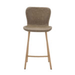 Lia PU Vintage Beige Counter Stool - 65cm Seat Height (must be ordered in pairs) - Image 2