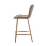 Lia PU Vintage Beige Counter Stool - 65cm Seat Height (must be ordered in pairs) - Image 3