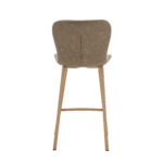 Lia PU Vintage Beige Counter Stool - 65cm Seat Height (must be ordered in pairs) - Image 5