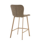 Lia PU Vintage Beige Counter Stool - 65cm Seat Height (must be ordered in pairs) - Image 4