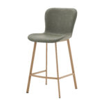 Lia PU Vintage Green Counter Stool - 65cm Seat Height (must be ordered in pairs)