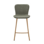 Lia PU Vintage Green Counter Stool - 65cm Seat Height (must be ordered in pairs) - Image 2