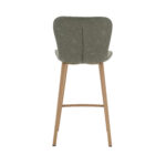 Lia PU Vintage Green Counter Stool - 65cm Seat Height (must be ordered in pairs) - Image 5