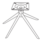 Metal Black 360° Swivel Leg (must be ordered in pairs)