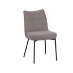 Lennon Mushroom Royal Boucle Fabric Chair (must be ordered in pairs)