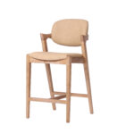 Mila Camel PU Stool - 67cm Seat Height