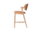Mila Cognac PU Stool - 67cm Seat Height - Image 3