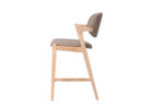 Mila Saddle Brown PU Stool - 67cm Seat Height - Image 3