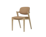 Mila Cognac PU Dining Chair - 49cm Seat Height - Image 2