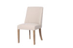 Rosa Beige Linen Chair - 48cm Seat Height (Must Be Ordered in Pairs)