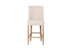 Rosa Beige Linen Counter Stool - 67cm Seat Height - Image 2