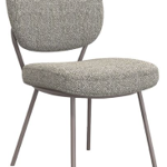 Singapore Mushroom Royal Boucle Fabric Chair (must be ordered in pairs)