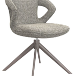 Zurich Mushroom Royal Boucle Fabric Chair with Armrest (must be ordered in pairs)