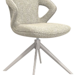 Zurich Natural Royal Boucle Fabric Chair with Armrest (must be ordered in pairs)