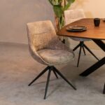 Marlow Hunter Fabric 360° Swivel Dining Chair (must be ordered in pairs) - Image 9