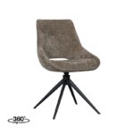 Marlow Hunter Fabric 360° Swivel Dining Chair (must be ordered in pairs)