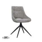 Marlow Stone Fabric 360° Swivel Dining Chair (must be ordered in pairs)