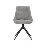 Marlow Stone Fabric 360° Swivel Dining Chair (must be ordered in pairs) - Image 2