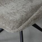 Marlow Stone Fabric 360° Swivel Dining Chair (must be ordered in pairs) - Image 6