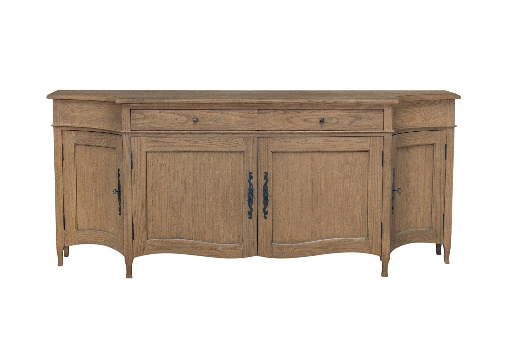 CAZZ070 SOF 070RB Betsy Cabinet 4 doors 2 drawers L200xH85xD50 Smoked Oak (S23) IMG_1224 200cm Sofia 4 Door Sideboard - Smoked Oak - Image 1